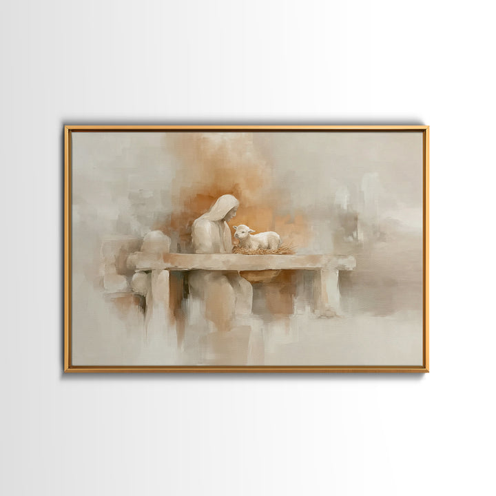 Sunset Redemption – Framed Canvas Print – Christian Wall Art – Christian Art Painting – Christian Art Canvas – Christian Art Print – Christ