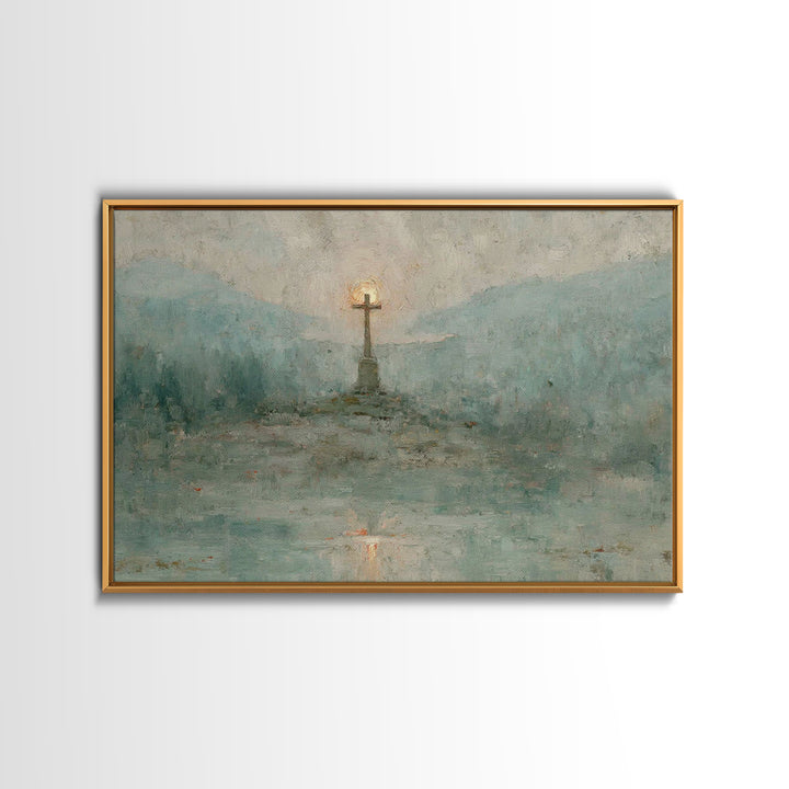 Holy Feast Calm | Framed Canvas Print | Christian Painting | Christian Art Canvas | Christian Decor | Christian Wall Art | Christmas Wall A
