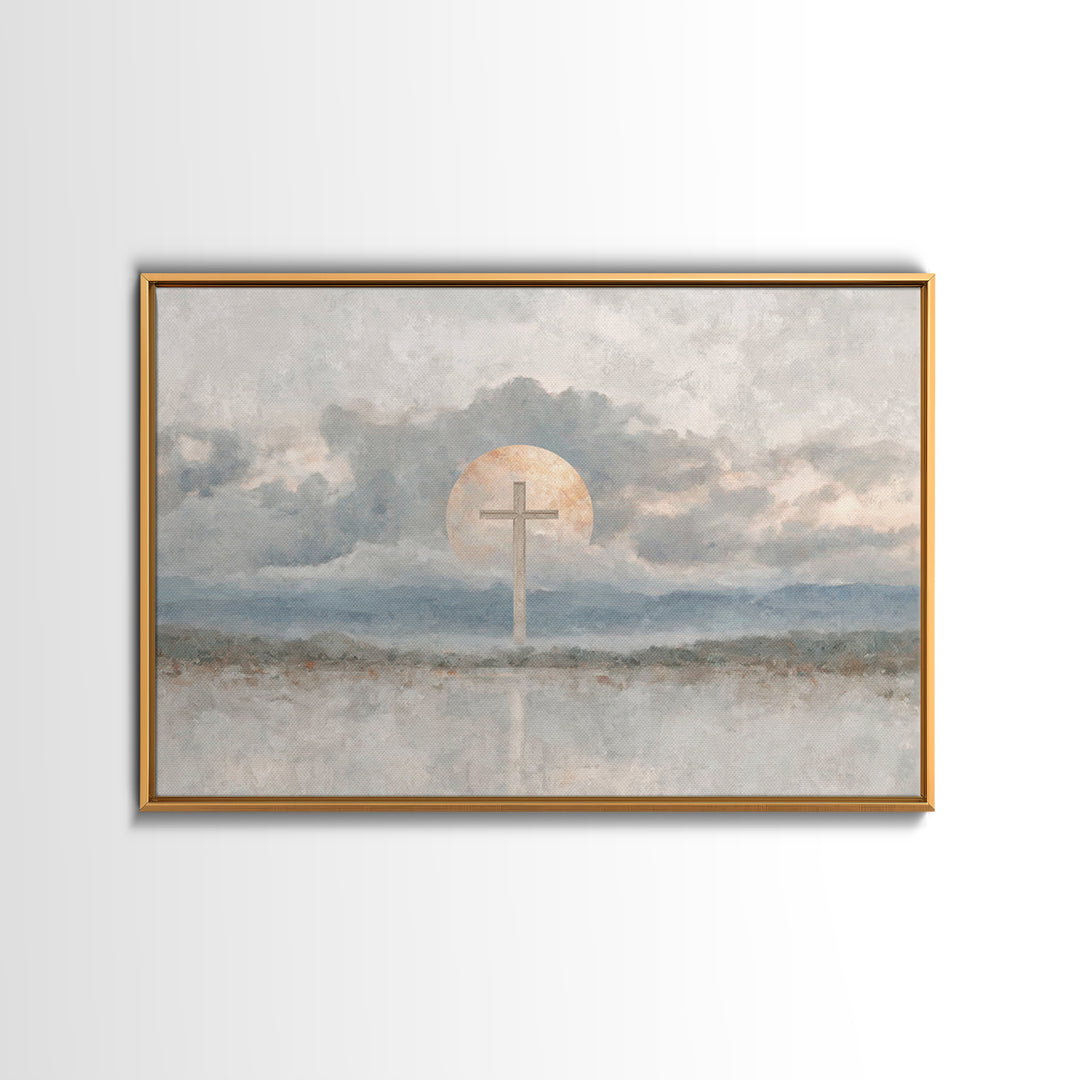 Chalice Of Peace, Framed Canvas Print, Christian Wall Art, Christian Decor, Christian Art Canvas, Christian Painting, Christmas Wall Art
