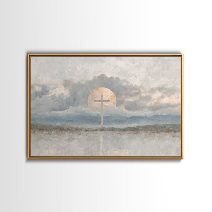 Chalice Of Peace, Framed Canvas Print, Christian Wall Art, Christian Decor, Christian Art Canvas, Christian Painting, Christmas Wall Art