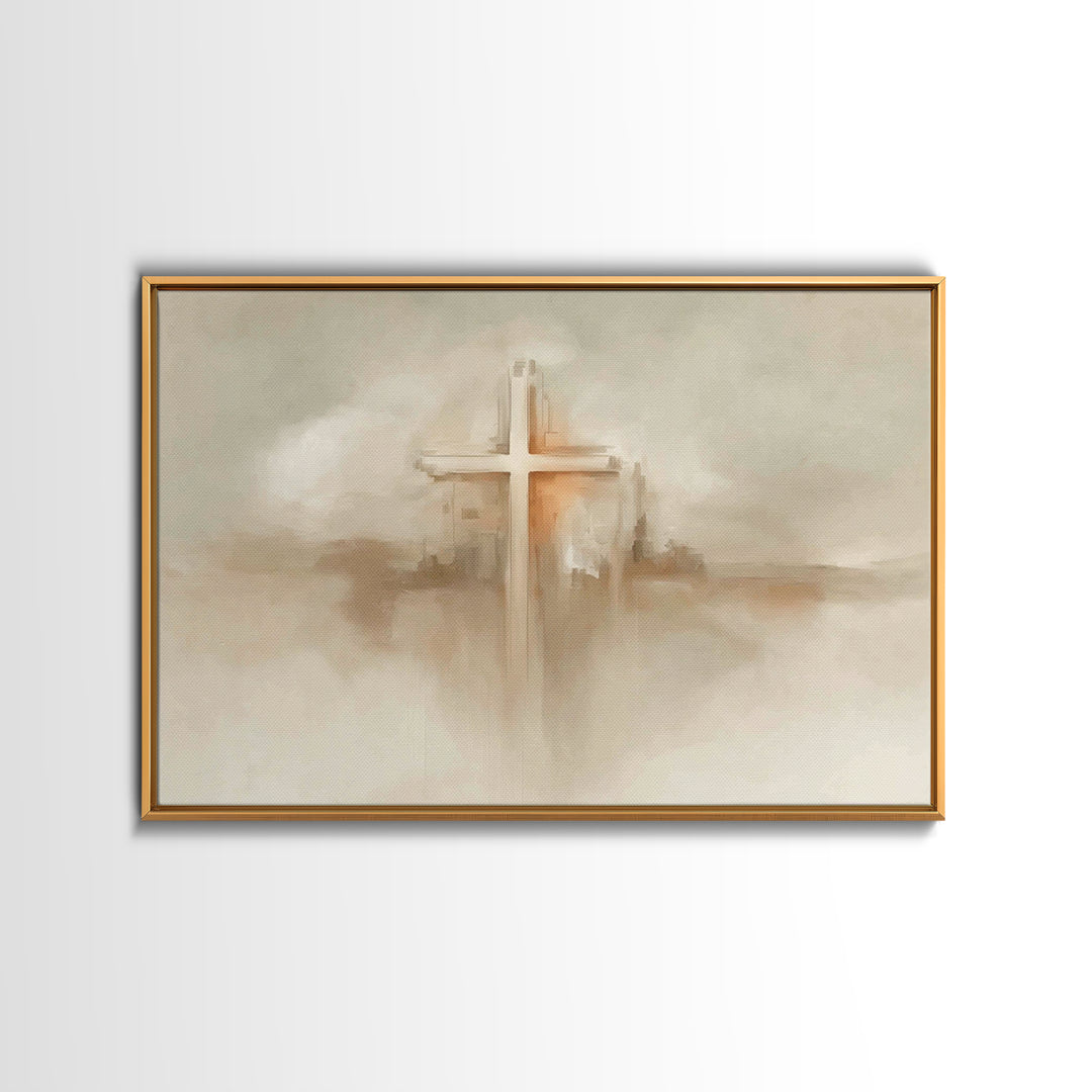 Eternal Bloom Light – Framed Canvas Print – Christian Decor – Christian Painting – Christian Art Canvas – Christmas Wall Art – Christian Wa