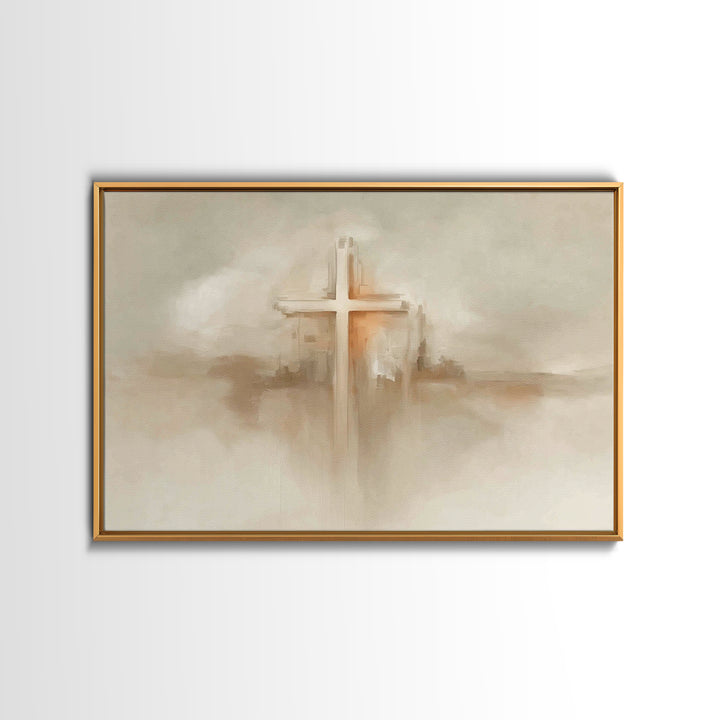 Eternal Bloom Light – Framed Canvas Print – Christian Decor – Christian Painting – Christian Art Canvas – Christmas Wall Art – Christian Wa