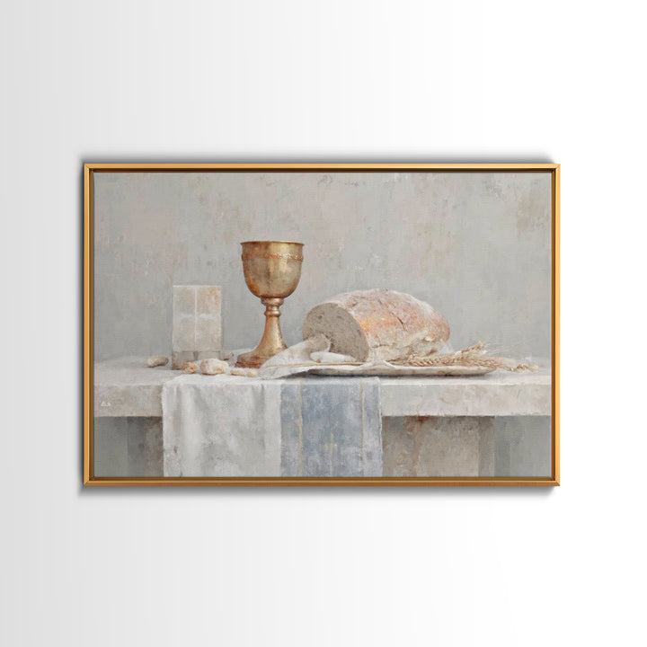 Chalice Of Blossoms | Framed Canvas Print | Christian Wall Art | Christian Painting | Christian Art Canvas | Christian Decor | Christmas Wa