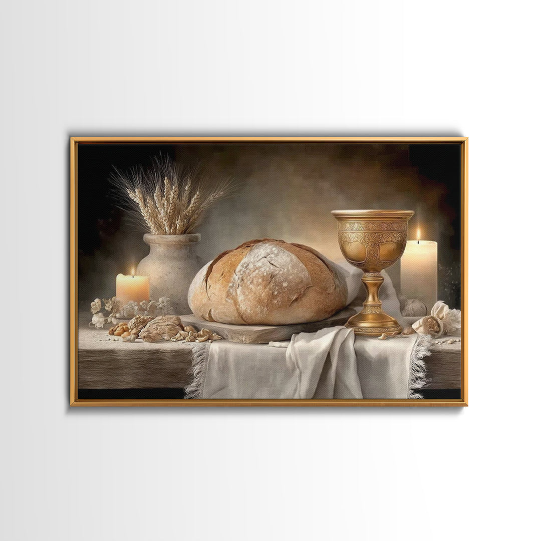 Sanctuary Light - Framed Canvas Print - Christian Wall Art - Christian Art Canvas - Christian Painting - Christmas Wall Art - Jesus Paintin