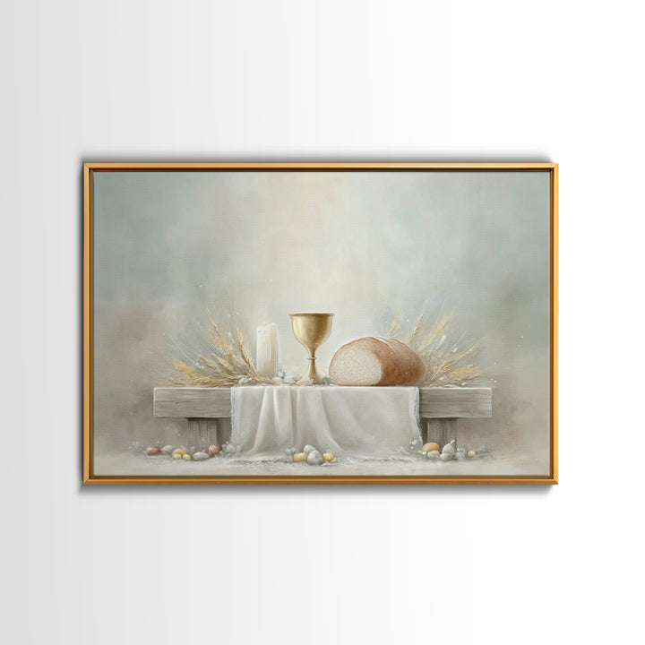 Blessings of Grace - Framed Canvas Print - Christian Painting - Christian Art Canvas - Christmas Wall Art - Christian Wall Art - Jesus Pain