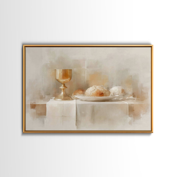 Holy Nativity - Framed Canvas Print - Christmas Wall Art - Christian Art Canvas - Jesus Painting - Christian Painting - Christian Wall Art