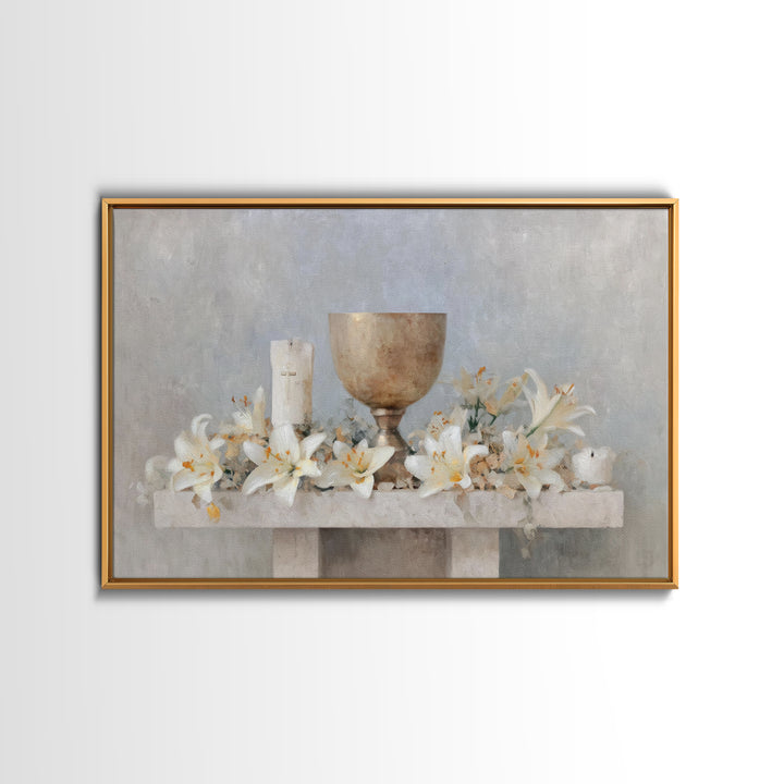 Crossroads Of Mercy – Framed Canvas Print – Christian Wall Art – Christian Art Canvas – Christian Christmas Art