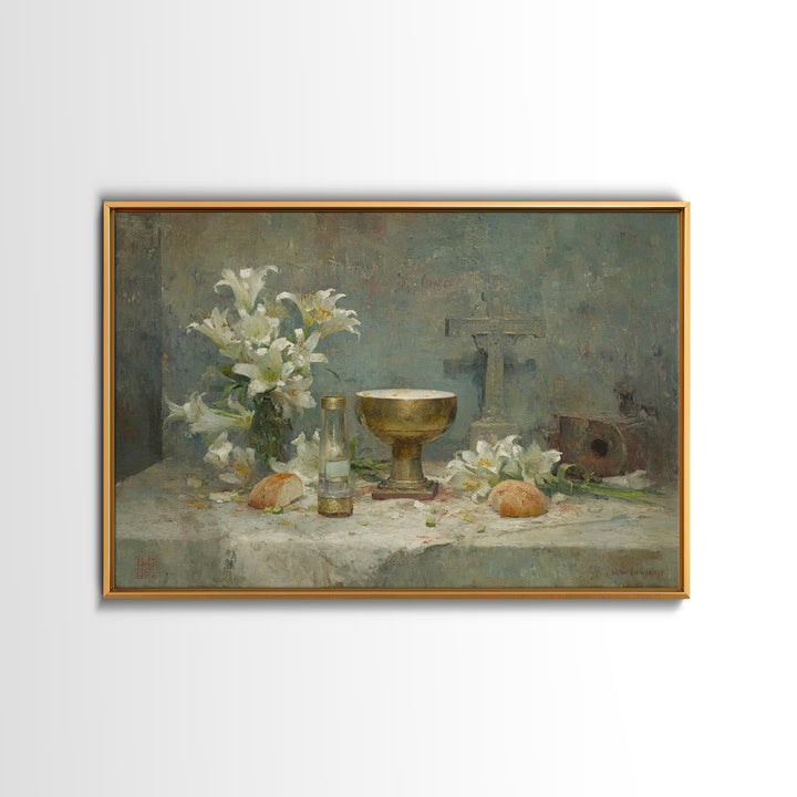 Way Of The Lamb | Framed Canvas Print | Christian Art Canvas | Christian Christmas Art | Christian Wall Art