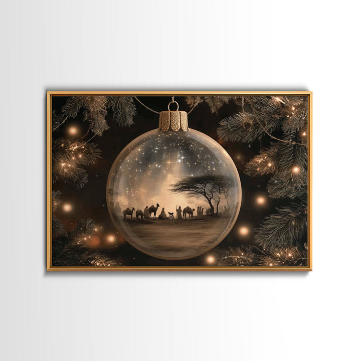 Station Of Faith | Framed Canvas Print | Christian Art Canvas | Christian Wall Art | Christmas Art Prints