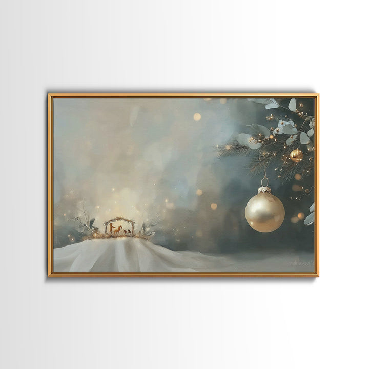 Dust Of Golgotha, Framed Canvas Print, Christian Wall Art, Christmas Art Work, Christian Art Canvas