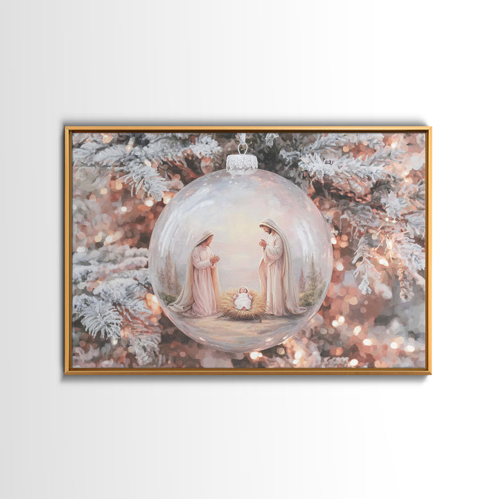 Heavenly Chorus | Framed Canvas Print | Christian Art Canvas | Christian Christmas Art | Christian Wall Art