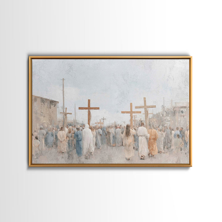 Heralds Of Glory – Framed Canvas Print – Christian Christmas Art – Christian Art Canvas – Christian Wall Art