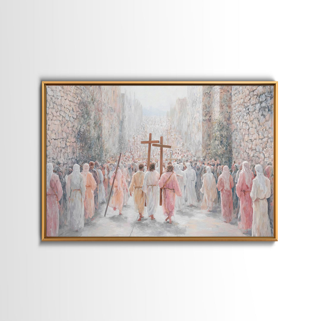 Celestial Chorus, Framed Canvas Print, Christian Wall Art, Christian Art Canvas, Christian Art Gift, Christmas Art Prints, Christian Decor