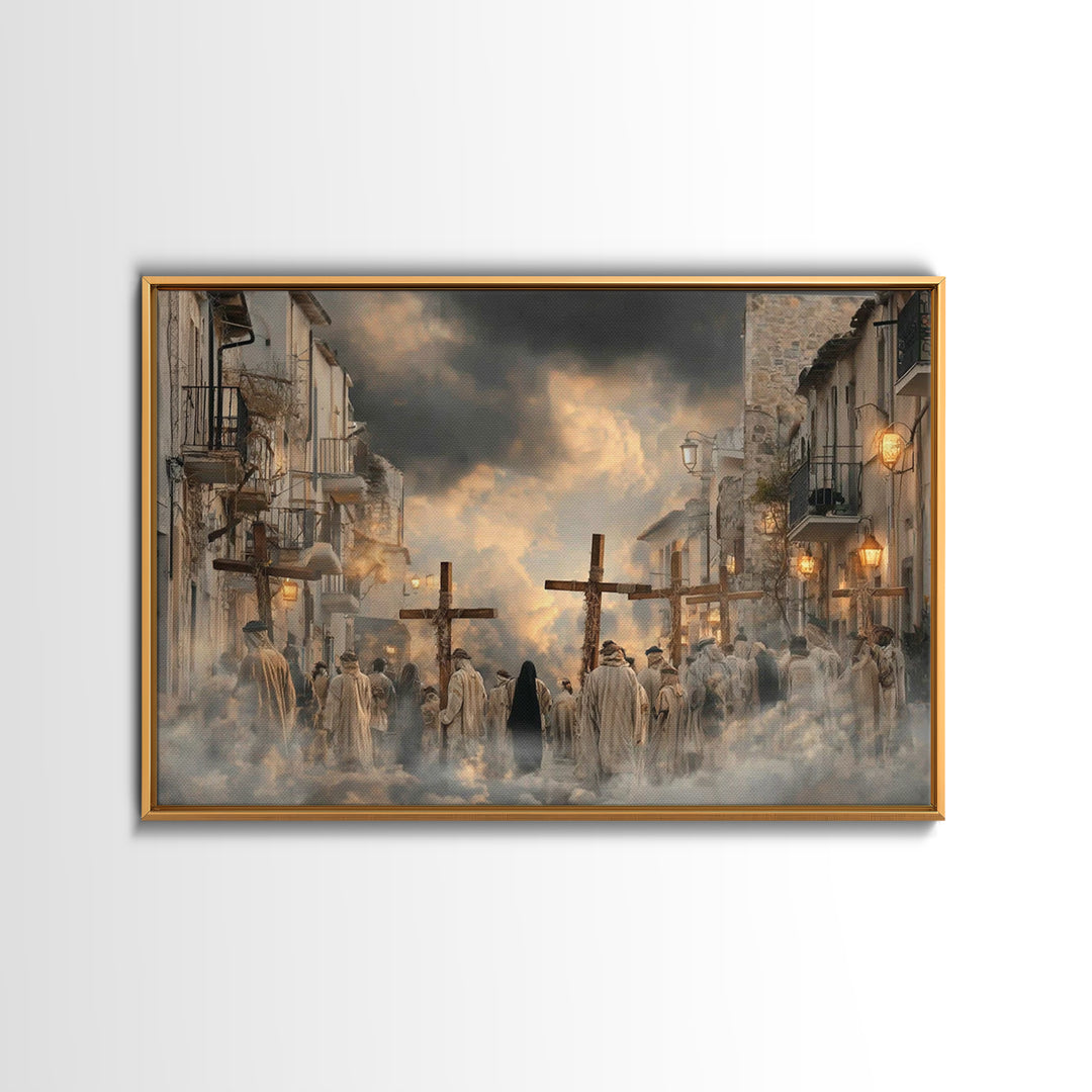 Morning Grace | Framed Canvas Print | Christian Art Canvas | Jesus Painting | Christian Wall Art | Christian Decor | Christian Christmas Ar