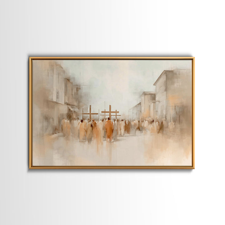 Quiet Redeemer, Framed Canvas Print, Christian Painting, Jesus Painting Canvas, Christian Wall Art, Christian Art Print, Christian Decor