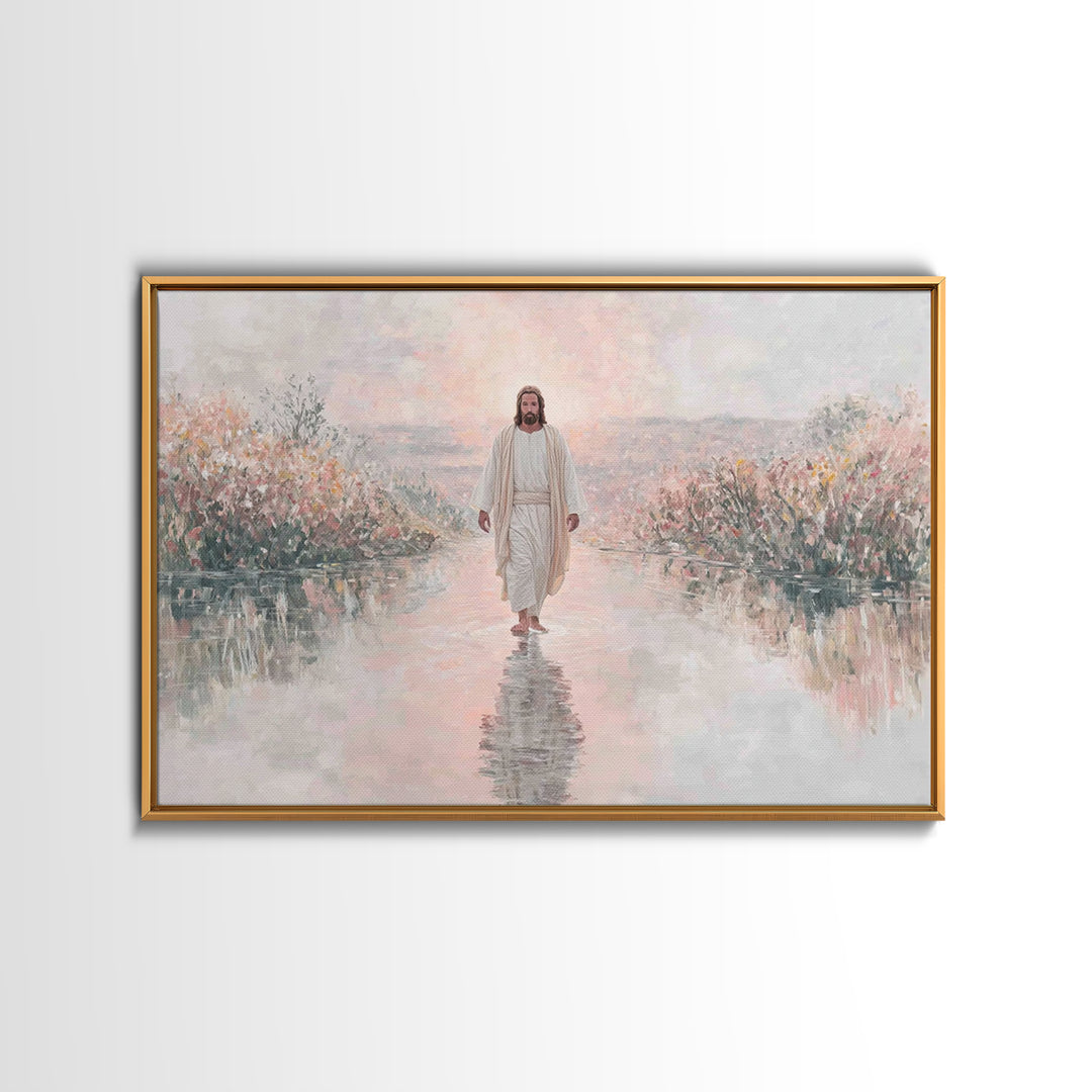 Sunrise Promise – Framed Canvas Print – Christian Art Work – Christmas Wall Art – Christian Art Print – Christian Christmas Art – Christian
