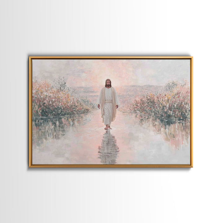 Sunrise Promise – Framed Canvas Print – Christian Art Work – Christmas Wall Art – Christian Art Print – Christian Christmas Art – Christian