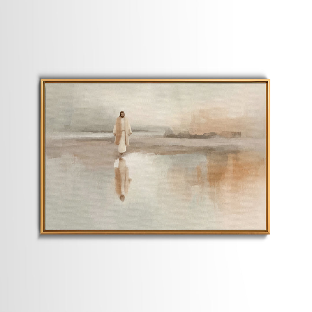 Gentle Miracle, Framed Canvas Print, Christian Art Canvas, Christmas Wall Art, Christian Christmas Art, Christian Art Print, Christian Gift