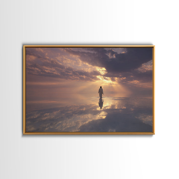 Holy Light – Framed Canvas Print – Christmas Wall Art – Christian Art Canvas – Christian Christmas Art – Christian Decor – Christmas Art Pr