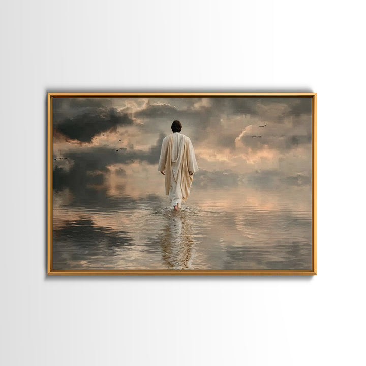 Midnight Glory – Framed Canvas Print – Christmas Art – Christian Wall Art – Christian Art Canvas – Christian Christmas Art – Christian Art