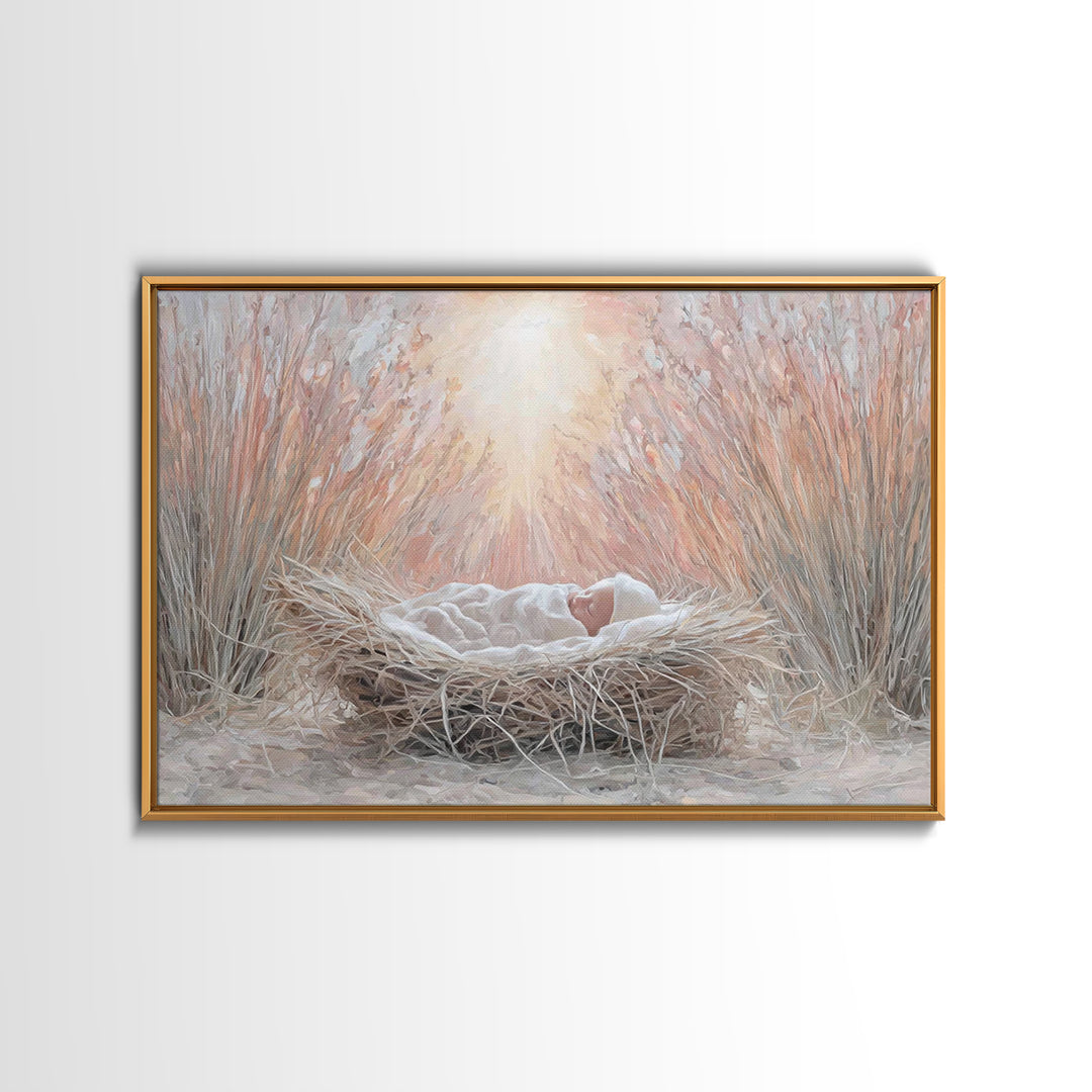 Holy Journey | Framed Canvas Print | Christian Art Canvas | Christian Wall Art | Christmas Art | Christian Christmas Art | Christian Decora