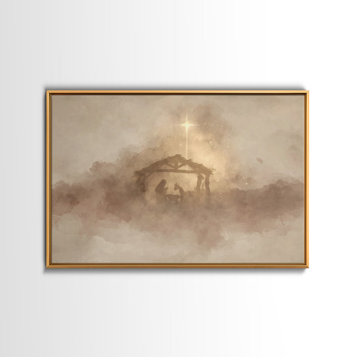 Heavenly Path Light – Framed Canvas Print – Christian Art – Jesus Painting – Christian Art Canvas – Modern Christian Art – Christian Gift