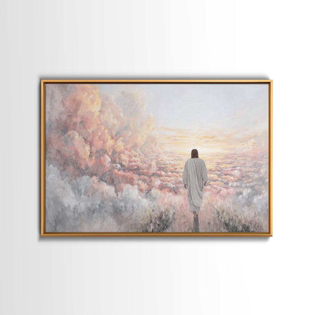 Soft Meadow Grace – Framed Canvas Print – Christian Wall Art – Christian Art Prints – Christian Art Canvas – Christian Painting – Christian