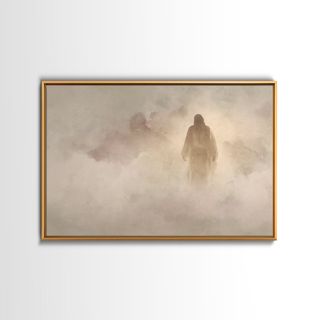 Holy Night Lamb – Framed Canvas Print – Christmas Wall Art – Christian Wall Art – Christian Art Canvas – Christian Decor – Jesus Painting