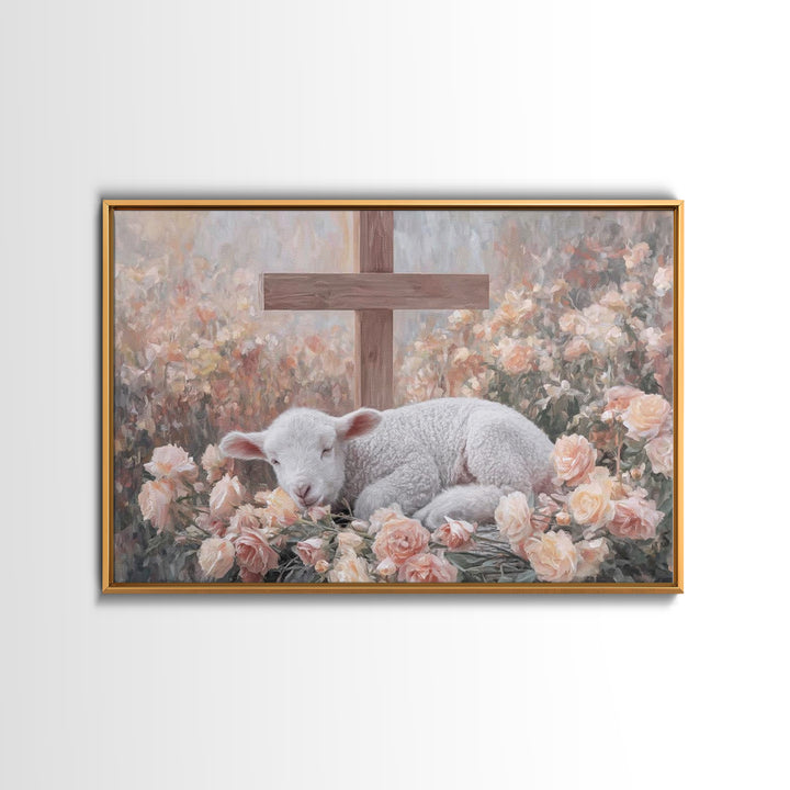 Nightfold Serenity – Framed Canvas Print – Christian Art Canvas – Christian Wall Art – Moody Christmas Art – Christian Decor – Christmas Ar