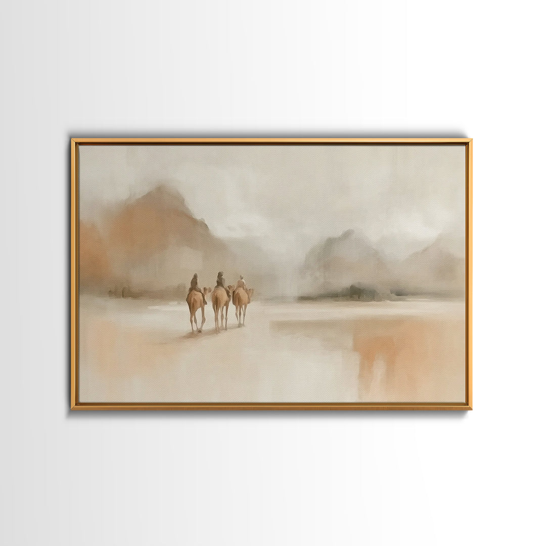 Wandering Kings – Framed Canvas Print – Christian Art – Christian Wall Art – Christmas Art Prints – Christian Christmas Art – Christian Art