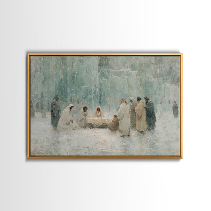 Three Kings Light, Framed Canvas Print, Christian Art Canvas, Christian Wall Art, Christian Christmas Art, Jesus Christmas Art, Christmas C