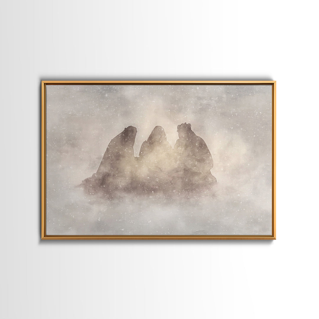 Eternal Wonder | Framed Canvas Print | Christian Wall Art | Christian Art Canvas | Christmas Art | Jesus Christmas Art | Christian Gift Ide