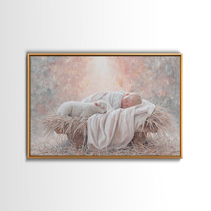 Star of Bethlehem – Framed Canvas Print – Christmas Wall Art – Christian Art – Christian Wall Art – Jesus Painting – Christian Art Canvas