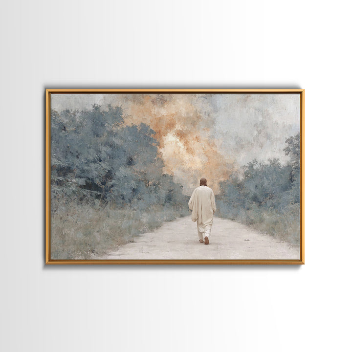 Quiet Bethlehem – Framed Canvas Print – Christian Art Canvas – Christian Wall Art – Christmas Art – Modern Christian Art