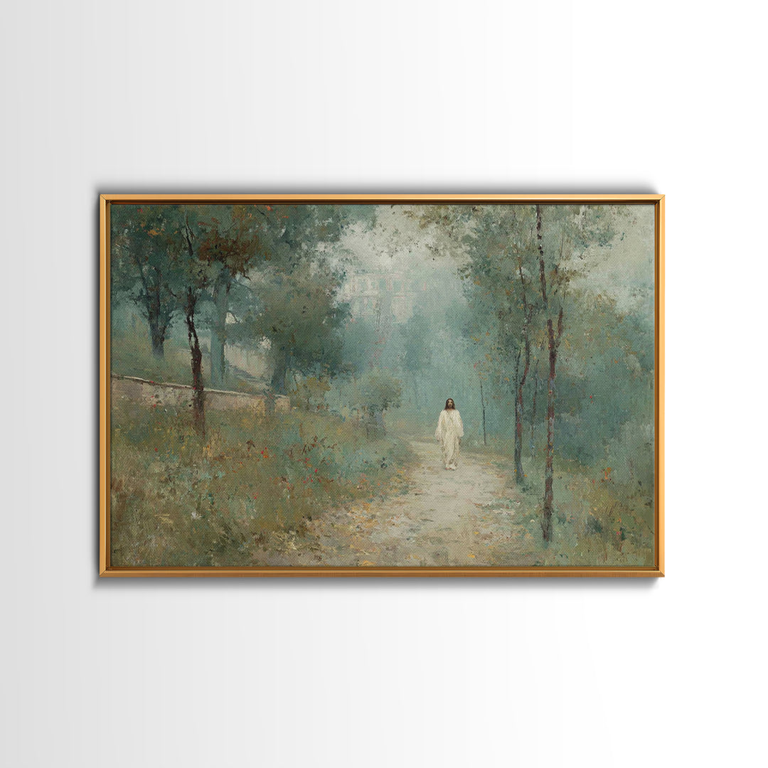 Journey of Faith – Framed Canvas Print – Christian Wall Art – Christian Art Canvas – Christian Decor – Modern Christian Art