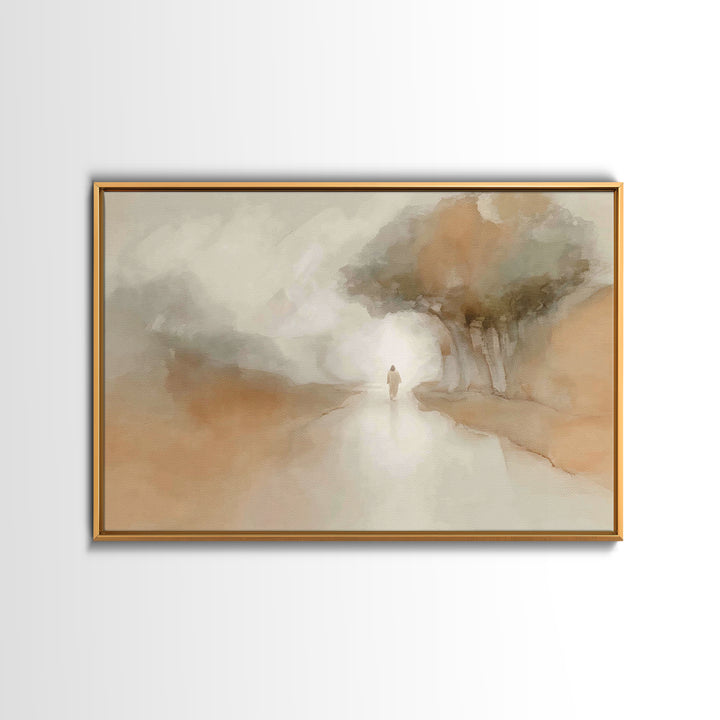 Path of Grace – Framed Canvas Print – Christian Art Canvas – Christian Wall Art – Christian Painting – Subtle Christian Art