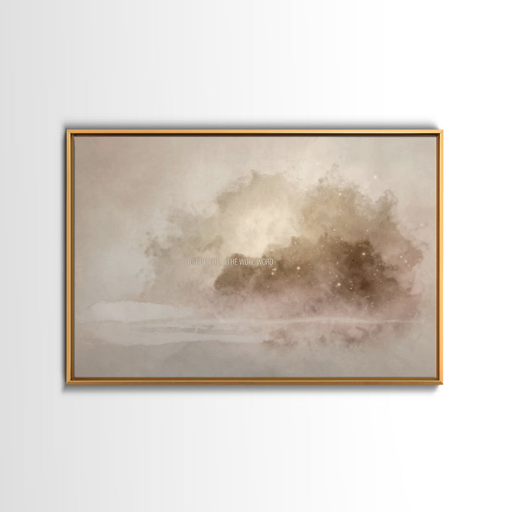 Clouds Of Glory – Framed Canvas Print – Christian Wall Art – Christian Art Canvas – Abstract Christian Art – Christian Paintings – Christia