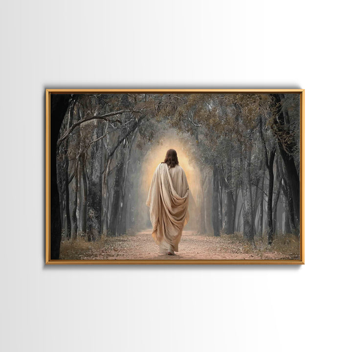 Glory In The Woodland – Framed Canvas Print – Christian Wall Art – Christian Art Canvas – Moody Christian Art – Christian Decoration – Chri
