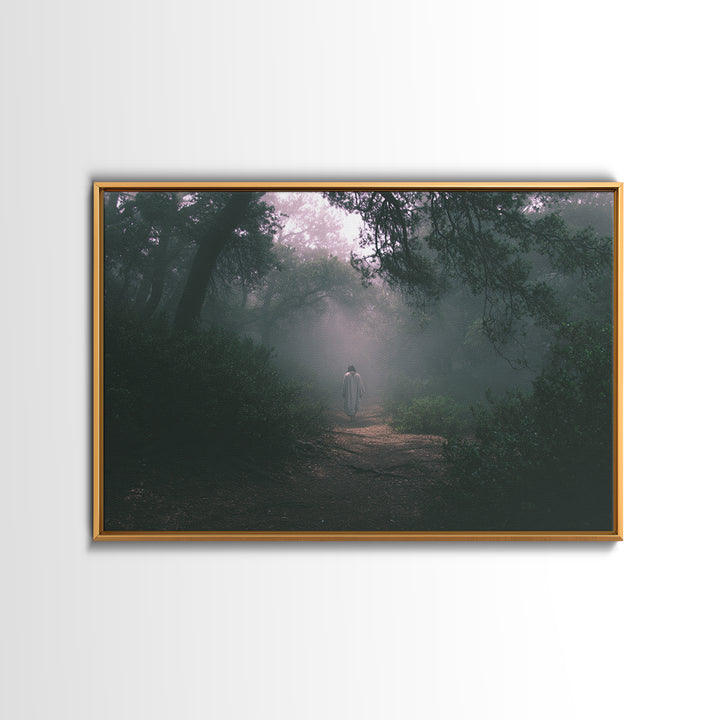 Mist Of His Presence, Framed Canvas Print, Christian Wall Art, Christian Art Canvas, Subtle Christian Art, Christian Paintings, Christian A