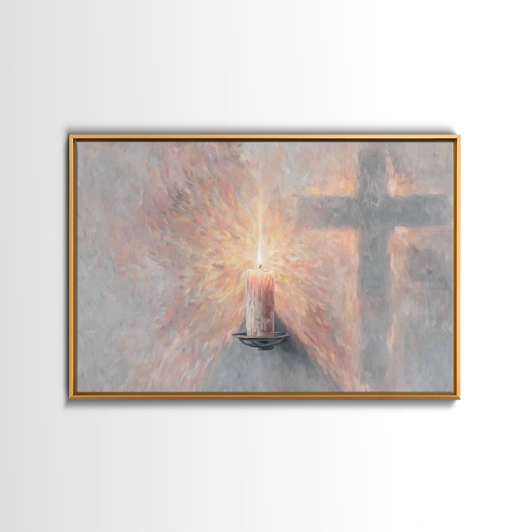 Radiant Grace, Framed Canvas Print, Christian Wall Art, Christian Art, Unique Christian Art, Christian Art Canvas