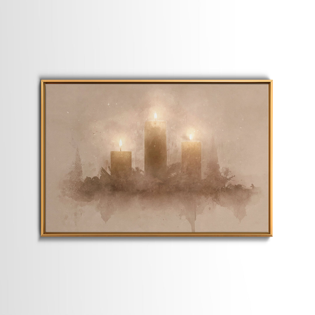 Season Of Hope – Framed Canvas Print – Christian Christmas Art – Christmas Wall Art – Christian Art – Christmas Art Prints