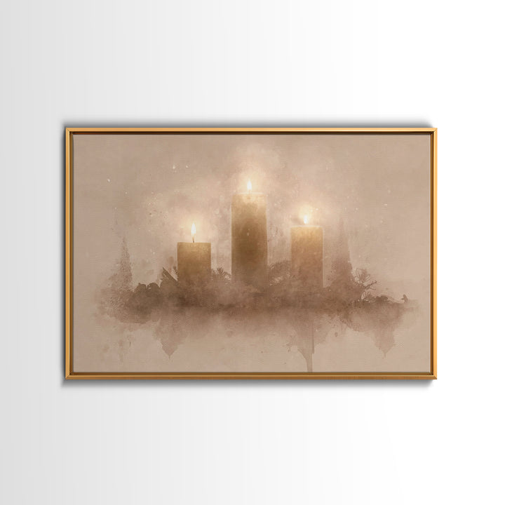 Season Of Hope – Framed Canvas Print – Christian Christmas Art – Christmas Wall Art – Christian Art – Christmas Art Prints