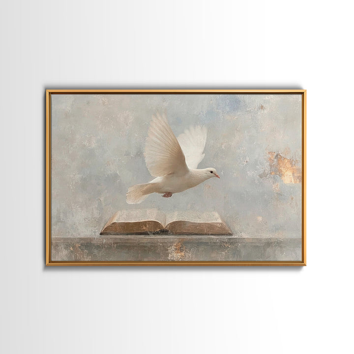 Word And Spirit, Framed Canvas Print, Christian Wall Art, Christian Art Canvas, Christian Art Prints, Christian Gift Ideas, Modern Christia