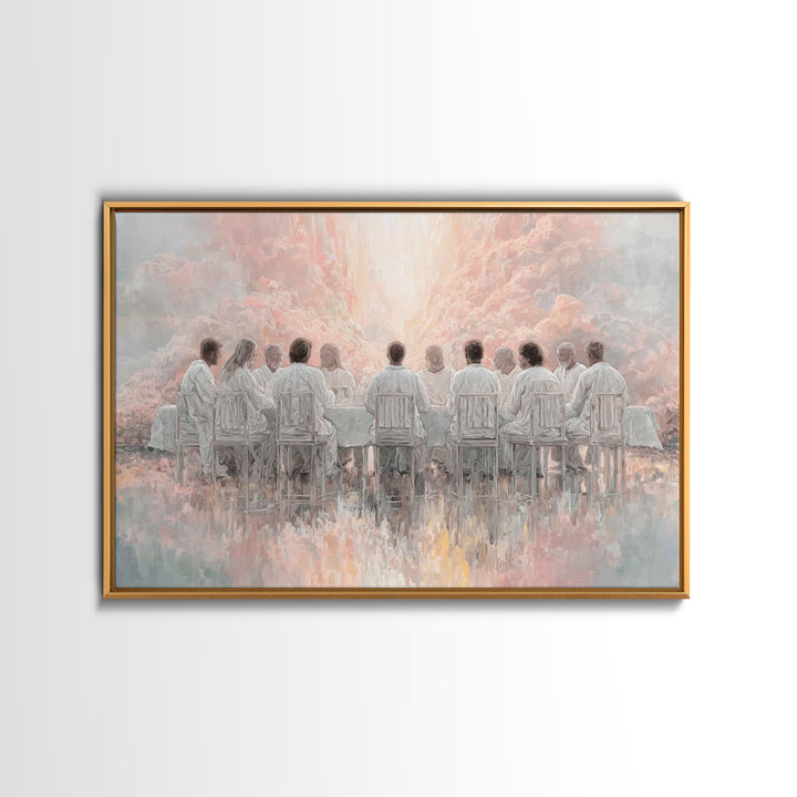 Radiant Fellowship Grace | Framed Canvas Print | Christian Wall Art | Modern Christian Art | Jesus Painting | Christian Christmas Art | Chr