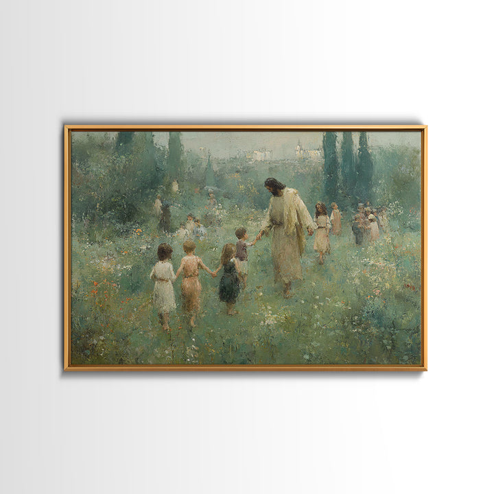 Manger In The Mist – Framed Canvas Print – Christian Wall Art – Christian Art Canvas – Christmas Art – Moody Christmas Art – Jesus Christma