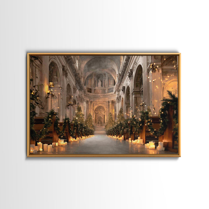 Midnight Blessing – Framed Canvas Print – Christian Wall Art – Christmas Art Prints – Christian Art Canvas – Christian Christmas Art – Chri
