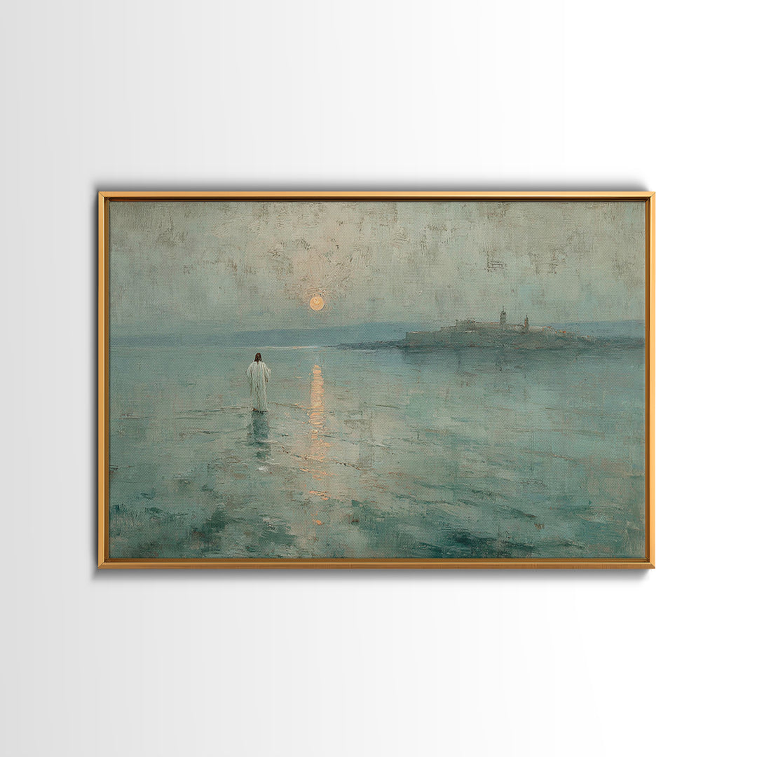 Clouds of Glory | Framed Canvas Print | Christian Art Canvas | Christian Gift | Jesus Painting | Christian Wall Art | Large Christian Art