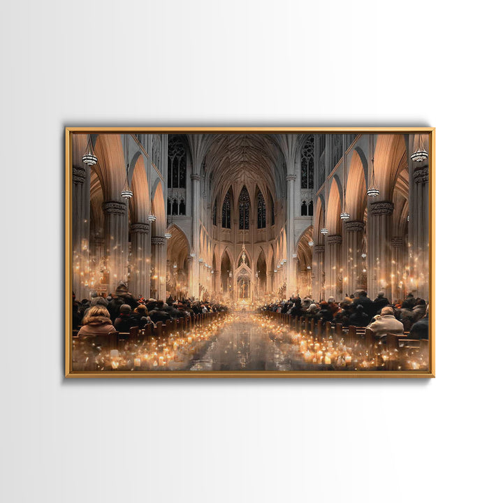 Sacred Illumination – Framed Canvas Print – Christmas Art Prints – Christian Art Canvas – Christian Christmas Decorations – Christian Gift