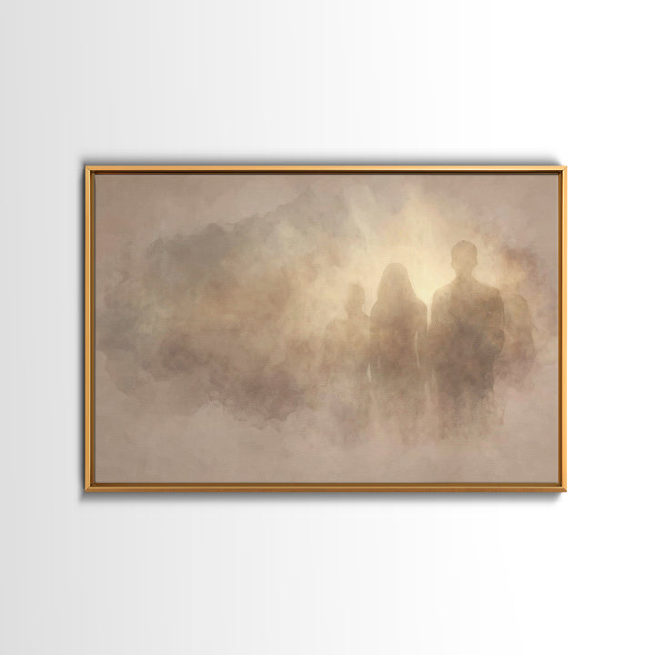 Veil Of Dawn | Framed Canvas Print | Christian Art Canvas | Christmas Art | Christian Wall Art | Christian Decor | Christian Painting