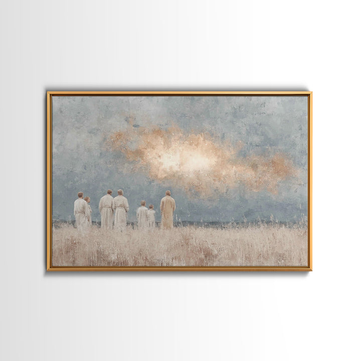 Heavenly Wonder – Framed Canvas Print – Christian Wall Art – Christian Christmas Art – Christian Art Canvas – Jesus Painting – Christmas Wa